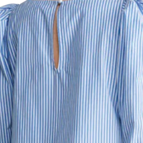 Vineyard Vines Blue and White Striped Puff Sleeve Mini Dress – Size Small EUC - Picture 4 of 4